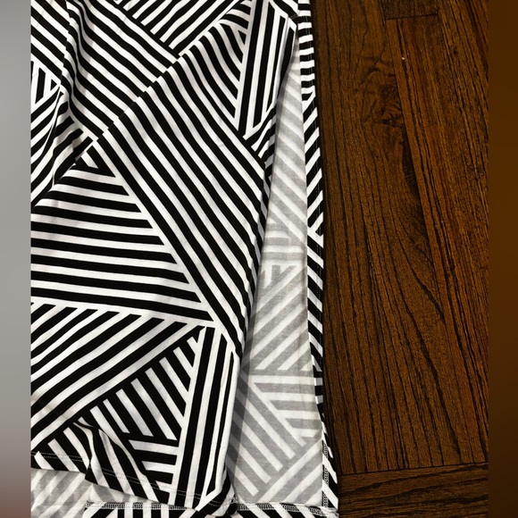 Tommy Bahama Black and White Strapless Dress -M - Picture 4 of 7